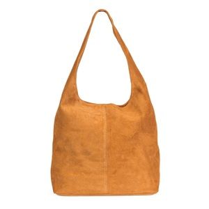Leather single strap hobo slouch bag
